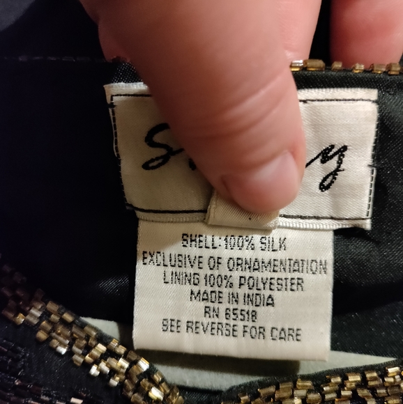 SOLD Vintage Beaded Leopard Print Jacket 100% Silk - Picture 5 of 6